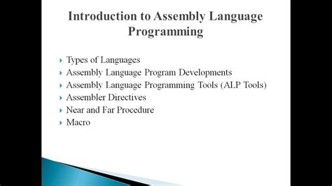 Assembler Language