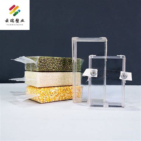 High Transmittance Food Vacuum Plastic Packing Pouch Rice Brick Bag