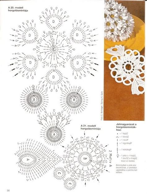 Crochet Doily Patterns And Instructions For Flower Bouquets Including