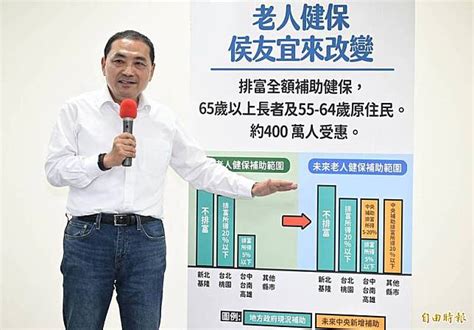 侯友宜︰排富後全額補助65歲以上長者健保費 自由電子報 Line Today