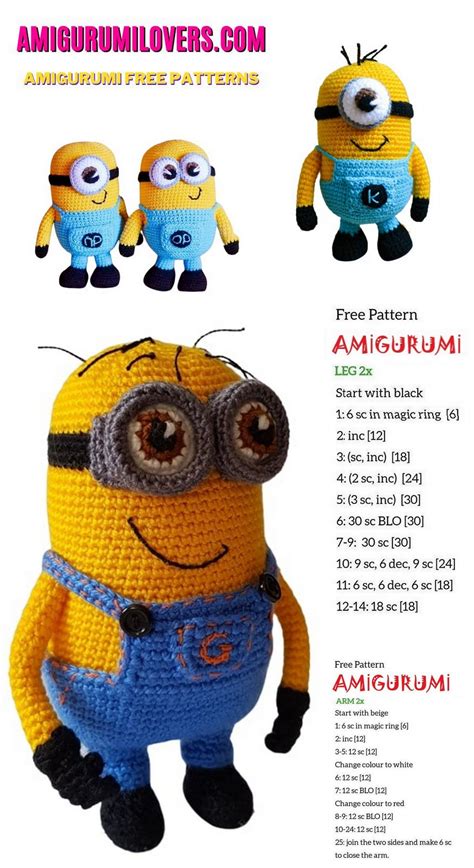 Amigurumi Minion Free Crochet Pattern Artofit