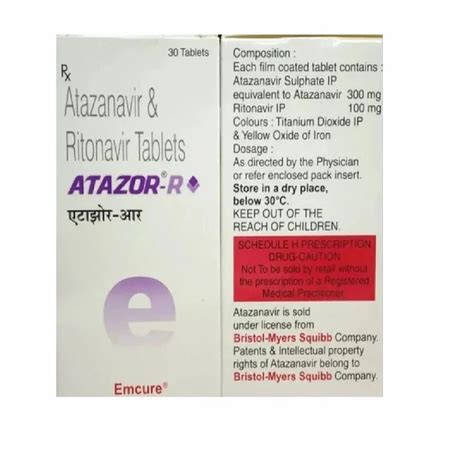 Atazor R Mg Mg Tablets At Rs Bottle Atazanavir Capsule In