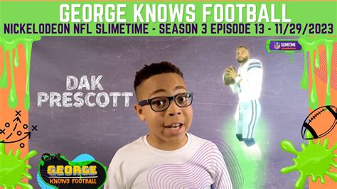 George Knows Football Season Episode Nickelodeon Nfl Slimetime