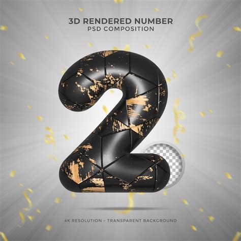 Premium Psd 3d Render Numbers Party Birthday Celebrate Anniversary