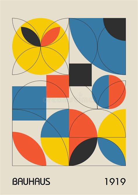 Minimal Vintage 20s Geometric Design Posters Wall Art Template