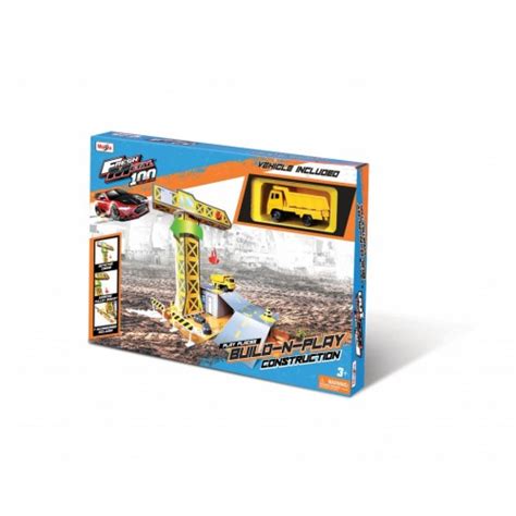 Maisto Built N Play Construction Set Of Cardboard Buildings Construction Set And 1 Fresh Metal