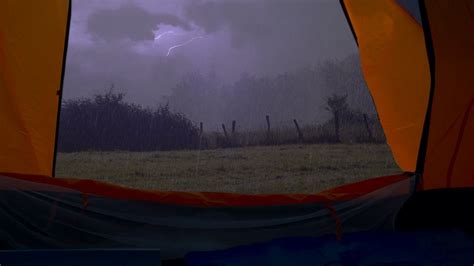 Thunderstorm Rain On Tent Sounds For Sleeping Ambient Noise For