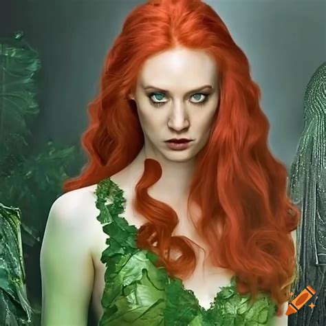 Karen Ann Woll In Poison Ivy Costume On Craiyon