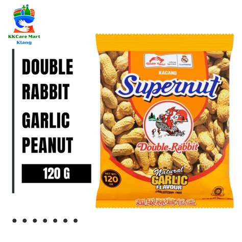 Double Rabbit Garlic Flavour Supernut Peanut 120g Shopee Malaysia