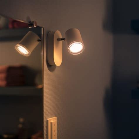 Philips Hue White Ambiance Adore Led Spotlight Wall Light With Dimmer