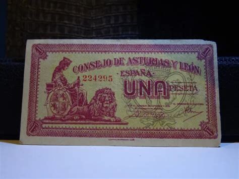 Espa A Billete De Peseta De La Guerra Civil Consejo De Asturias Y