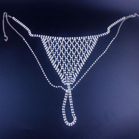 Sexy Underwear Body Chain Bikini Set Hollow Mesh Harness Etsy