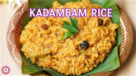 Kadambam Rice Recipe No Onion No Garlic Navaratri Friendly Made