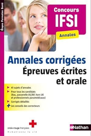 Annales Corrigees Epreuves Ecrites Et Orale Concours Ifsi Etapes