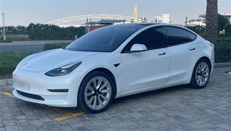 Tesla Model 3 Pictures In Dubai Luxury Cars Rent