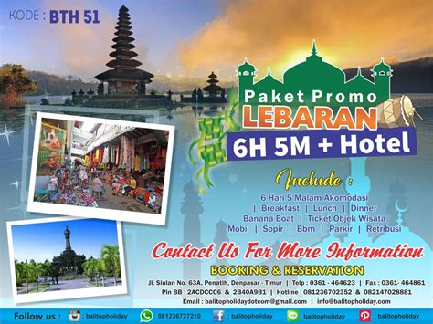 Promo Liburan Lebaran Di Bali Temanbali