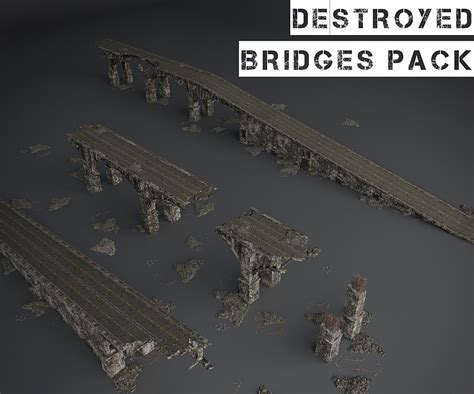 Destroyed Bridge Set Kitbash