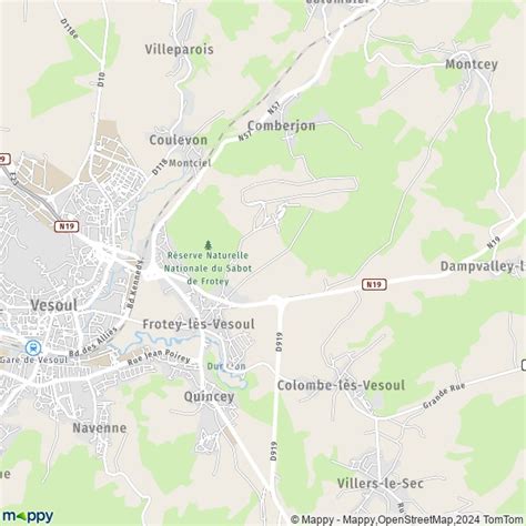 Map Frotey L S Vesoul Map Of Frotey L S Vesoul And Practical