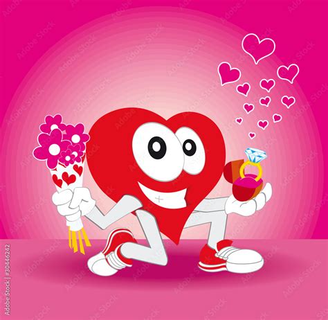 Corazon Enamorado Vector De Stock Adobe Stock