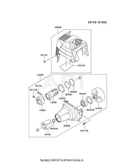 Kawasaki KGT35B A3 String Trimmer KGT35B Parts Diagram For COOLING