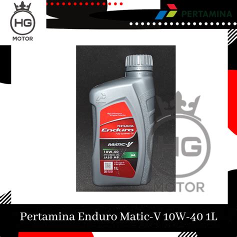 Oli Motor Pertamina Enduro Matic V W Apisn L Lazada