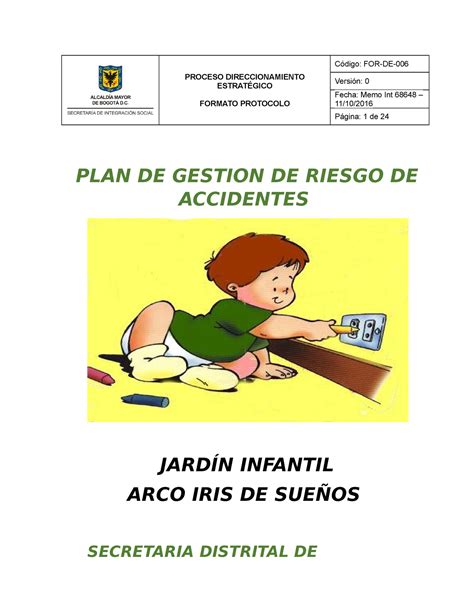 Plan Escolar De Gestion De Riesgo Arcoiris Proceso Direccionamiento