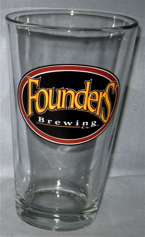 Founders Pint Beer Glass Ebay