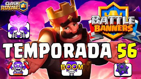 Emotes Y Estandartes De Batalla Season 56 ¡cómo Se Consiguen Clash Royale Sergio1722 Youtube