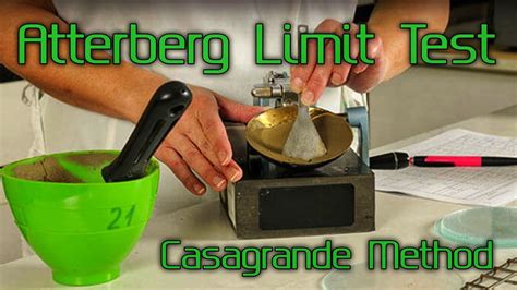 Atterberg Limit Tests Casagrande Method In English Youtube