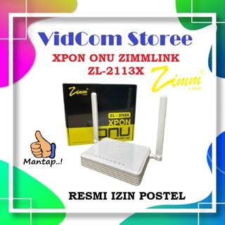 Jual Zimmlink Xpon Onu Zl X Support Epon Gpon Ont Ge Fe G