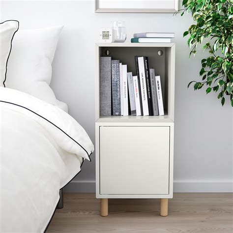 Eket Cabinet Combination With Legs White Light Grey Wood X X Cm