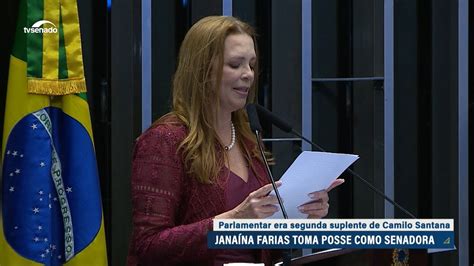 Jana Na Farias Toma Posse Como Senadora Youtube