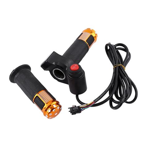 1set Electric Scooter Handlebar Grip Electric Bike Throttle Twist Accelerator With Led Display