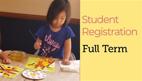 Student Registration Full Term Artskiddoo