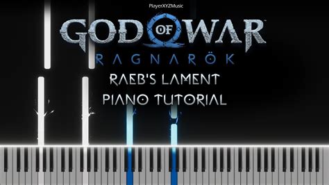 God Of War Ragnar K Raeb S Lament Piano Tutorial Youtube