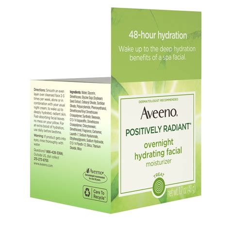 Aveeno Active Naturals Positively Radiant Overnight Hydrating Facial