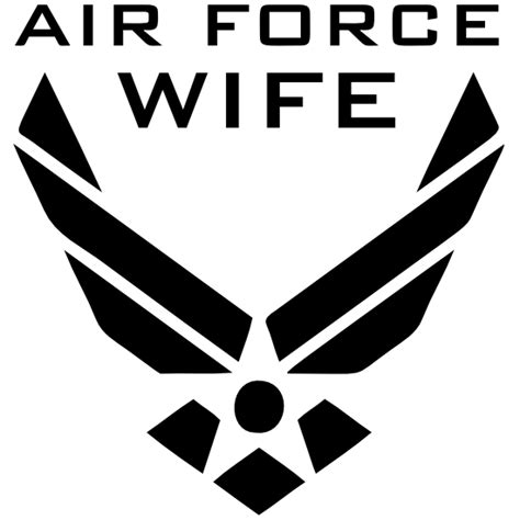 Us Air Force Logo Wife Sticker