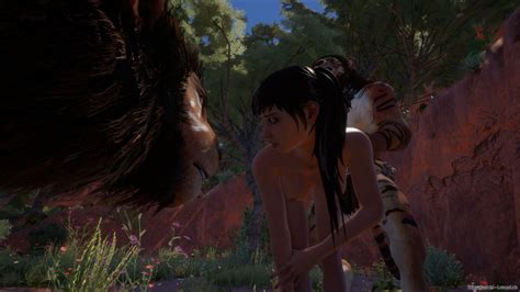Big Kitties Corner Their Naked Prey Part Images Wild Life Screenshot Video Sets