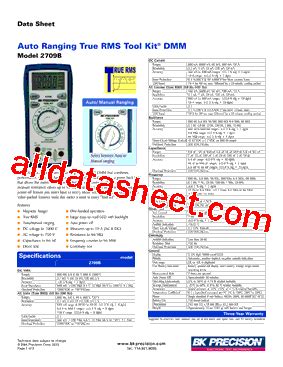 2712 Datasheet PDF B K Precision Corporation