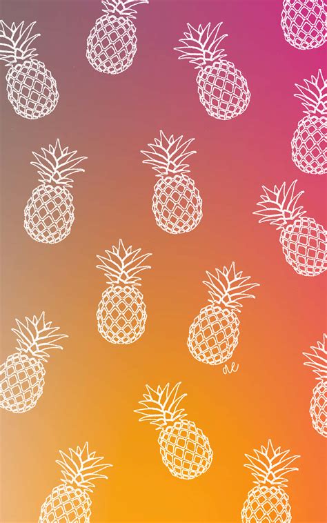 Download A Refreshing Delicious Pineapple On A Wooden Desktop