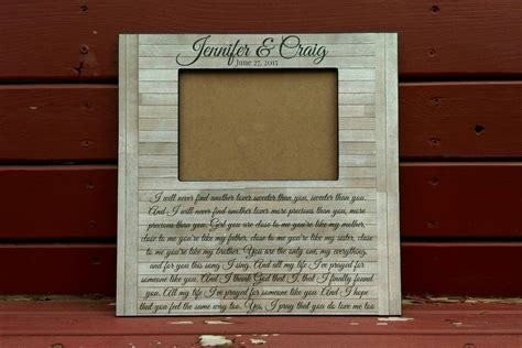 Custom Picture Frame Song Lyrics Frame Personalized