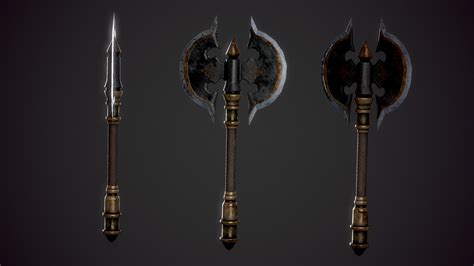 ArtStation - BATTLE AXE - 5 MODELS PACK | Game Assets