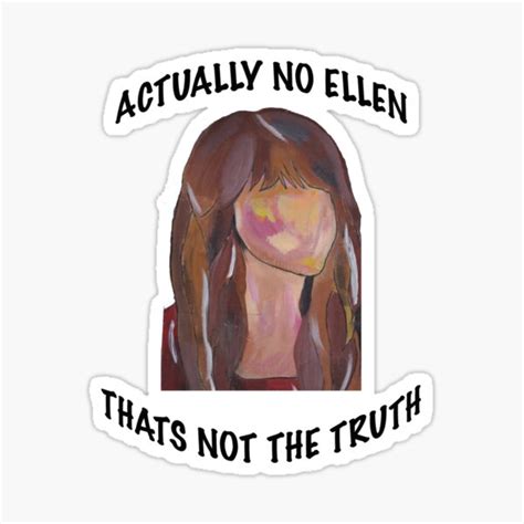 Dakota Johnson Actually Ellen Sticker By Hollythallon Redbubble