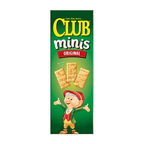 Keebler Club Minis Crackers Original No Artificial Flavors Oz Box