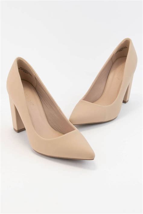 Bellflower Pumps Nude Pointed Toe Pumps Nude Heels Pumps
