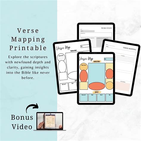 verse mapping printable verse map journal bible study journal etsy