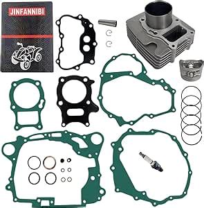 Amazon Jinfannibi Cylinder Piston Ring Gasket Top End Rebuild Kit