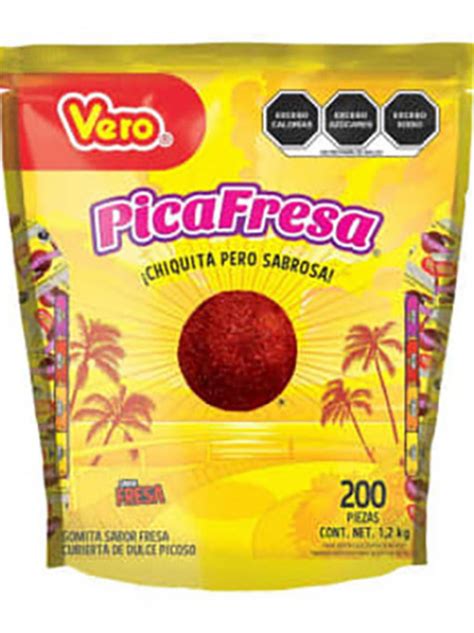 Picafresa Gomitas Cubiertas De Dulce Picosito Bolsa C 200 Pz