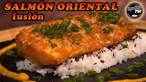 Como hacer SALMON receta FACIL y RAPIDA Fusión Oriental