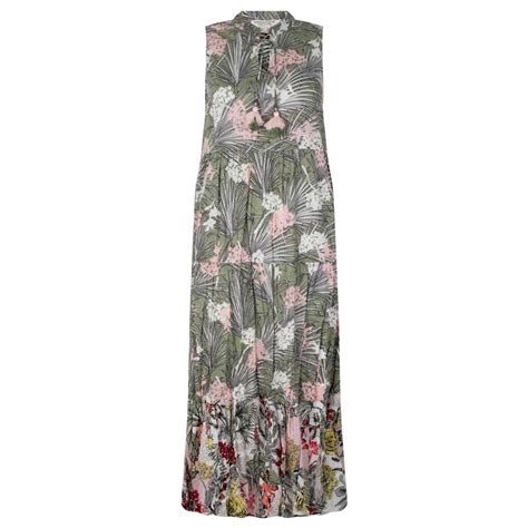 Orientique Protaras Sleeveless Boho Midi Dress In Multi